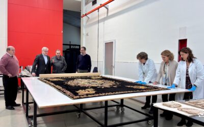 Comienzan las labores de restauración del paño mortuorio